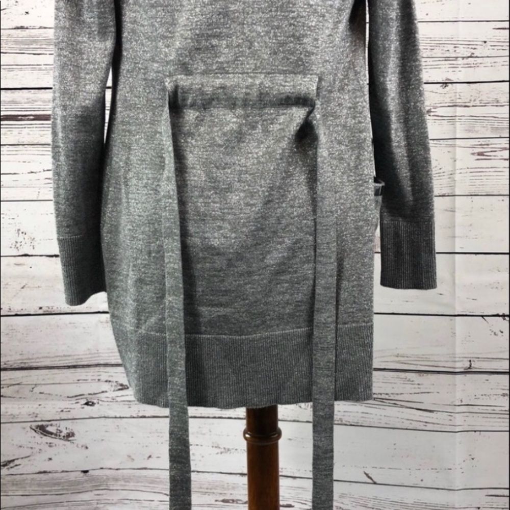 Cache metallic silver sparkly long cardigan - Picture 7 of 7